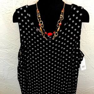 NWT - Black & White Tank Swing Dress